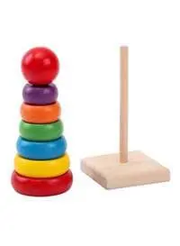 Generic لعبة برج قوس قزح خفيفة الوزن ومبتكرة للأطفال، متعددة الألوان