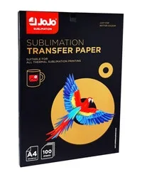 JOJO Pack of 100 Sublimation Transfer Paper Sheets, Suitable for All Thermal Sublimation Printing