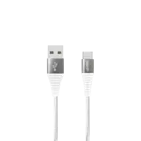 Levore Cable Micro USB 1m Nylon Braided - White