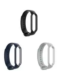 Fitme 3-Piece Replacement Band For Xiaomi MI Band 5&6, Black/Blue/Gray