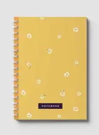 دفتر لوها الحلزوني يحتوي على 60 ورقة وأغطية ورقية صلبة بتصميم زهور، لتدوين الملاحظات والتذكيرات، للعمل والجامعة والمدرسة