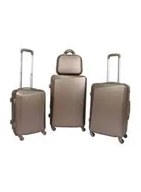 Morano 4-Pieces Luggage Trolley Bags Set Gold