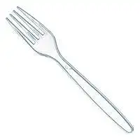 Hotpack plastic clear fork 50pieces