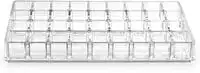 Generic 36 Compartment Acrylic Lipstick Organizer, Clear And Transparent Cosmetic Beauty Vanity Holder Storage