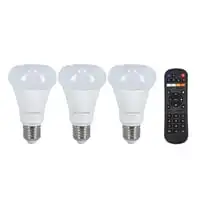 Olsenmark 3-Piece Smart Led Light Bulb With Remote White, Omesl2794