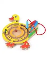 Generic Magnetic Maze Toy Duck Wooden Puzzle Activity Early Education Toy