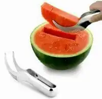 Generic First Grade Stainless Steel Watermelon Cutter Easy Cutting In The Perfect Size And Shape