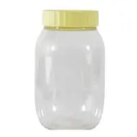 Sunpet Plastic Food Storage Jar Clear/Yellow 750ml