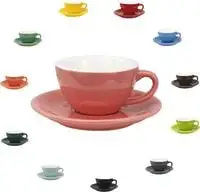 Coffee Cup With Saucer pink 200ml