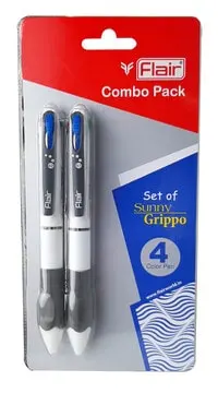 Flair 2-Piece Sunny Grippo 4 in 1 Color Pen