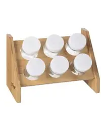 5Five Bamboo Spices Rack 6 Pieces Set