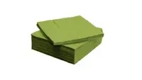 Paper napkin, medium green40x40 cm,50pack