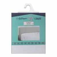 Arabesque flat sheet single white 1 piece 160 × 220 cm