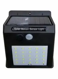 Generic 25 Led Motion Sensor Solar Light Black