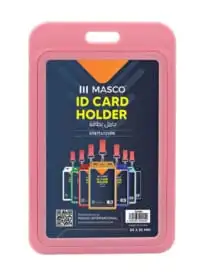 Masco 5-Piece Vertical ID Card Holder Pink