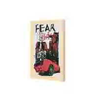 Lowha Fear This Wall Art Wooden Frame Wood Color 23X33cm