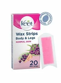 Veet Easy Gel Wax Strips For Normal Skin Body & Legs 20Pcs