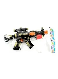 Rally Battery Operated Gun Toy With Flashing Lights And Sound