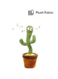 Xiuwoo Beautiful And Cute Big Eyed Dancing Cactus Plush Stuffed Toy With Music