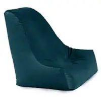 In House Harvey Velvet Bean Bag Chair - Medium - Dark Turquoise