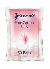 Johnson's 50-Piece Pure Cotton Balls Set