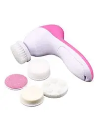 Generic 5-In-1 Electric Facial Pore Cleaner Pink/White 13X7X4cm
