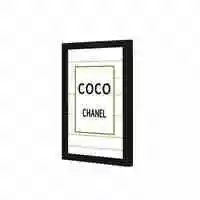 Lowha Coco Chanel Wall Art Wooden Frame Black Color 23X33cm