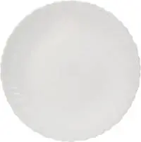 Royalford Opal Ware Spin 7.5 Inches Dessert Plate - White [Rf4527]