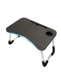 Generic Foldable Laptop Desk Black/White/Blue 60x40x28cm