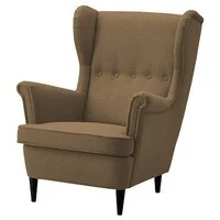 In House Chair King Linen With Two Wings - Brown - E3
