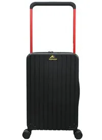 حقيبة أمتعة مورانو صلبة للجنسين مصنوعة من مادة ABS خفيفة الوزن ذات 4 عجلات مزدوجة مع قفل مدمج من نوع TSA (يمكن حملها مقاس 20 بوصة، أسود)
