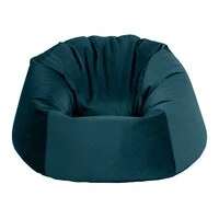 In House Niklas Velvet Bean Bag Chair - Small - Dark Turquoise