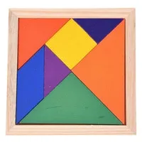 أحجية الصور المقطوعة الخشبية من العجلان، متعددة الألوان