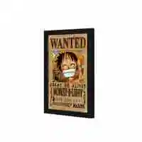 Lowha Wanted Wall Art Wooden Frame Black Color 23X33cm