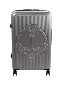 Biggdesign Lightweight Ocean Design Carry On Luggage With Spinner Wheel And Lock System Gray 28-Inch