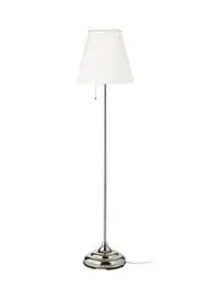 Generic Nickel Plated Arstid Floor Lamp White/Silver