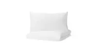 Duvet cover and 2 pillowcases, white240x220/50x80 cm