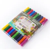 مجموعة أقلام رسم بالألوان المائية ذات طرف مزدوج سميكة ورقيقة من Flair Creative مكونة من 10 ظلال