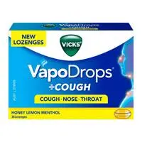 Vicks vapo honey lemon menthol drops 36 tablets