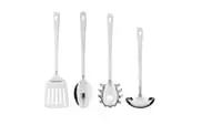 4-piece kitchen utensil set, stainless steel