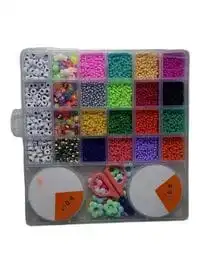 Generic Small Colorful Beads Set DIY Bracelet Jewelry Bead Making Set Toy For Girls