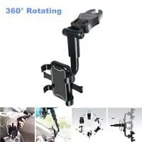 Car Mobile Holder Rearview Mirror Mount Phone Holder Clip 360° Rearview Car Phone Holder