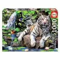 Educa Puzzle Bengal White Tiger 1000 Pieces