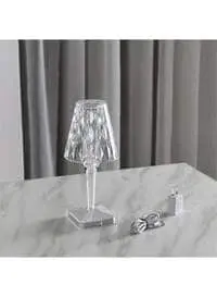 Generic Crystal Diamond Ambience Desk Lamp, White