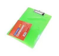 MASCO A4 Size Premium 2mm Thickness Clip Board with Metal Clip Assorted, Green