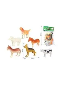 مجموعة ألعاب مجسمات حيوانات المزرعة الصغيرة من رولي تويز، مجموعة حيوانات واقعية متعددة الألوان غير سامة للأطفال