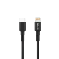 LEVORE Cable TPE Type-C to iPhone 1m Plastic - Black
