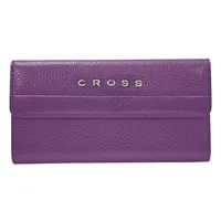 Cross flap wallet with back zip juneberry Pink - AC528302N-19