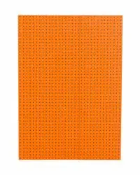 Paper-Oh - برتقالي دائري على دفتر رمادي مقاس A5 (غير مُبطن)
