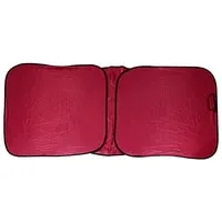 Generic Windshield Sunscreen Car Sunshade Maroon Color Collapsible Auto Medium Size 148 X 70 cm